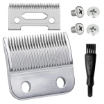 Blade Fit for Wahl Clippers Blades Replacement, Precision 2 Holes Adjustable Hair Trimmer Parts Blades Compatible with Wahl MC3 Replacement Blades, 5 Star Series , Super Taper, Magic Clip blade