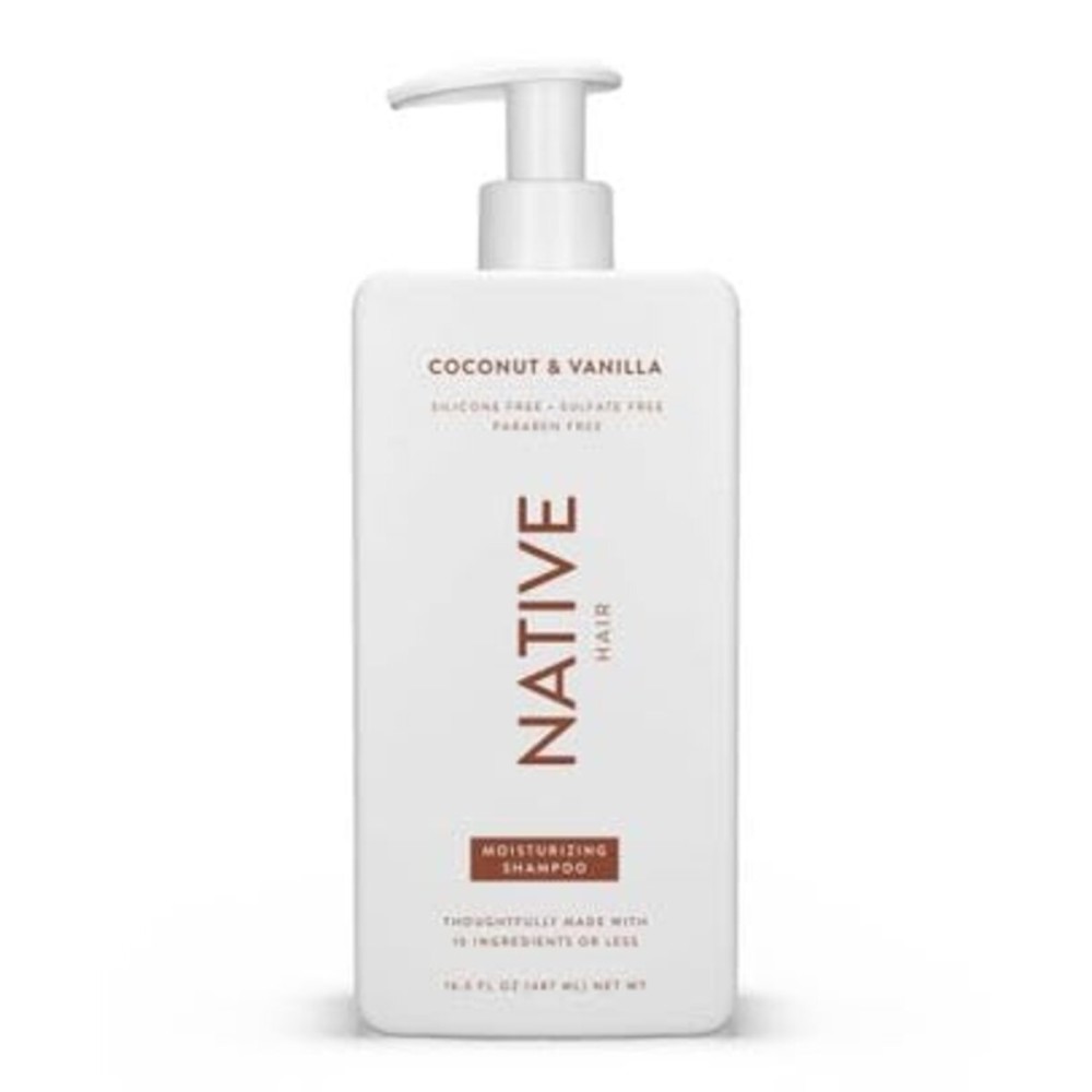 Native Coconut & Vanilla Moisturizing Vegan Shampoo, Clean, Sulfate, Paraben and Silicone Free - 16.5 fl oz Native Coconut & Vanilla Moisturizing Vegan Shampoo, Clean, Sulfate, Paraben and Silicone Free - 16.5 fl oz