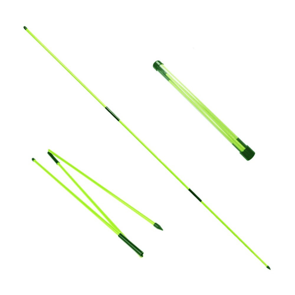 Eshan Golf Alignment Sticks 2 Pack Swing Training Aid Equipment Collapsible Trainer Practice Rods Posture Corrector in Handy Storage Tube Case for Men Women Golfer Swinging (Mint Green)