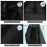 3PCS Silky Durags Packs for Men Waves, Satin Dew-Rag Wave Caps for 360 540 720 Wavers, Ideal Gifts for Father\'s Day (Black)