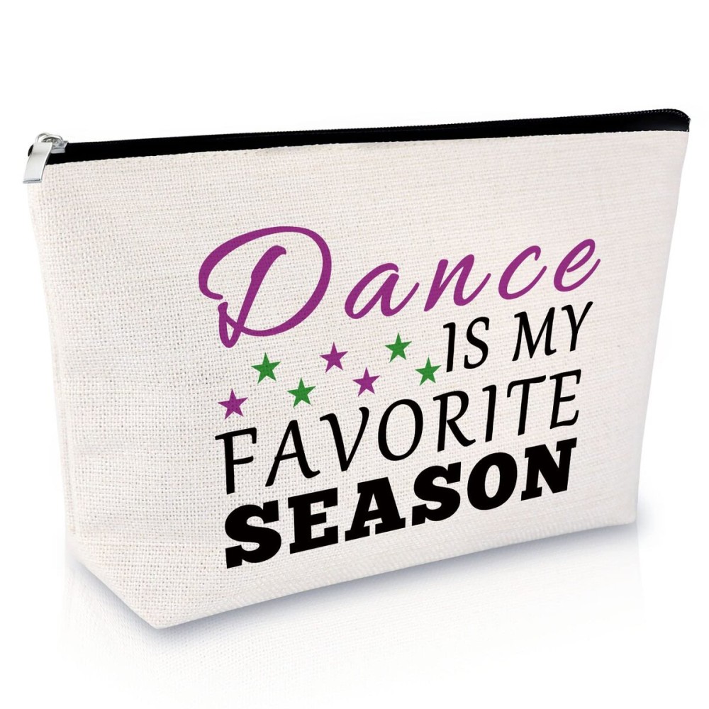 Dancer Gifts for Girls Teen Makeup Bag Dance Teacher Appreciation Gifts Dance Lover Gift for Women Dance Mom Birthday Gift Dance Instructor Gift Graduation Gift for Dance Student Zipper Cosmetic Bag