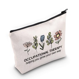 ZJXHPO Occupational Therapist Appreciation Gift OT Survival Kit Occupational Therapy Helping You Grow Your Own Way Makeup Bag With Zipper (OT Way) ZJXHPO Occupational Therapist Appreciation Gift OT Survival Kit Occupational Therapy Helping You Grow Your Own Way Makeup Bag With Zipper (OT Way)