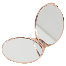 Home Basics Leopard Cosmetic Pocket Mirror, (1x/2x Magnification), Pink Home Basics Leopard Cosmetic Pocket Mirror, (1x/2x Magnification), Pink