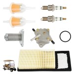 Panglong EZGO Tune Up Kit, Suitable for 1994-2003 EZGO TXT, Medalist 4 Cycle 295cc 350cc Gas Golf Cart, Replacement OEM72368G01 26591G01 72084-G01 72021-G01 5307