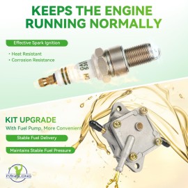 Panglong EZGO Tune Up Kit, Suitable for 1994-2003 EZGO TXT, Medalist 4 Cycle 295cc 350cc Gas Golf Cart, Replacement OEM72368G01 26591G01 72084-G01 72021-G01 5307