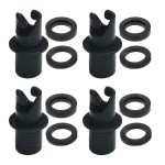 kingsea Inflatable Kayak Pump Adapter,Paddle Board Air Pump Hose Adapter Air Valve Nozzle Kayak Air Pump Replacement Accessories for Inflatable Boat Bed Halkey Roberts (4Pack)