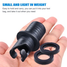 kingsea Inflatable Kayak Pump Adapter,Paddle Board Air Pump Hose Adapter Air Valve Nozzle Kayak Air Pump Replacement Accessories for Inflatable Boat Bed Halkey Roberts (4Pack)
