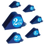 Clipper Guards for Wahl 10 12 14 16 18 20 Hair Clipper Guards 6pcs Extra Long Clipper Guard Attachments 2.5 Inch Clipper Guides Multiple Sizes Universal 2.5, 2.25, 2, 1.75, 1.5, 1.25 (Blue)