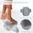 Lazy Foot Scrubbing Brush, Shower Foot Scrubber Mat with Nonslip Suction Cups Shower Foot Cleaner Feet Cleaner Washer Brush Foot Dead Skin Callus Remover Foot Massager Mat for Men and Women, Grey