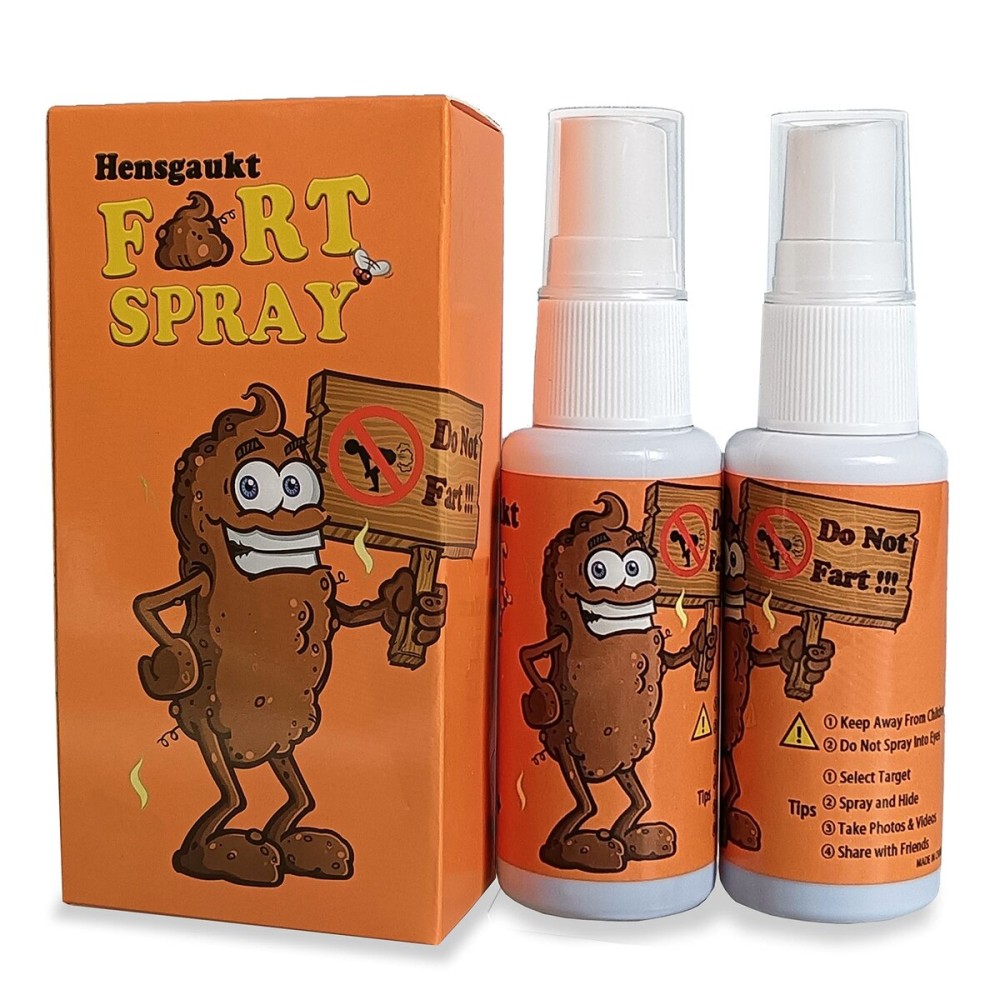 Hensgaukt Stink Fart Spray Extra Strong Smelly Like 14th Century Sewage - Hilarious and Funny Gag and Pranks Game for Boys and Girls (2Packs)