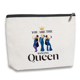 kdxpbpz Mamma Music Makeup Bag, Mamma Fans Gifts, You Are The Dancing Queen, Mamma Stuff Musical Comedy Gift for Family Friend Women, Travel Toiletry Makeup Organizer Zipper Pouch
