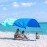 Shibumi Shade Mini, World\'s Best Beach Shade with Quiet Canopy, The Original Wind-Powered Beach Canopy, Provides 75 Sq. Ft. of Shade up to 8ppl, Sets up in 2 Min, Wind Assist Included