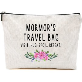 HTDesigns Mormor Travel Bag - Mormor Gift - Grandma Makeup Bag - Birthday Gift Mormor - Mother Day Gift - Travel Cosmetic Bag From Grandchildren HTDesigns Mormor Travel Bag - Mormor Gift - Grandma Makeup Bag - Birthday Gift Mormor - Mother Day Gift - Travel Cosmetic Bag From Grandchildren