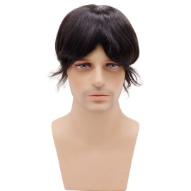 Lishy Toupee for Men 7x9 European Virgin Human Hair Replacement Systems Mens Hairpiece Mono Lace Top with Durable PU Around Medium Light Density 2 Darkest Brown Color Lishy Toupee for Men 7x9 European Virgin Human Hair Replacement Systems Mens Hairpiece Mono Lace Top with Durable PU Around Medium Light Density 2 Darkest Brown Color