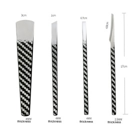 4 Pcs Decorative Foot Knives, Pedicure Knife Set for Ingrown Callus Shaver Feet Nail Correction Pliers Scissors Remover with Storage Bag. (160MM)