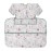 Bumkins Baby Bib and High Chair Cover Combination, for 6-24 Mos, Girl or Boy Toddler, Long Sleeved for Babies, Baby Led Weaning Essentuals for Eating, Feeding Babies, Mess Saving, Floral Gray