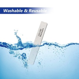 Nail File, 24 Pack Professional Reusable Washable Nail Files, 100/180 Grit Double Sides Professional Manicure Tools Kit, Nail Styling Tools for Home Salon