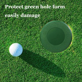ZLY 4PCS Golf Cup Cover,Golf Hole Putting Green Cups Golfs Practice Training Aids Green Hole Cup,for Outdoor Activities