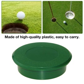 ZLY 4PCS Golf Cup Cover,Golf Hole Putting Green Cups Golfs Practice Training Aids Green Hole Cup,for Outdoor Activities