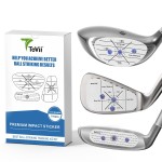 ToVii 300Pcs ~600Pcs Golf Impact Tape Set, Self-Teaching Sweet Spot and Shot Consistency Analysis, Club Impact Stickers for Woods Irons and Putters Golf Accessories for Men