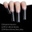 No C curve XXL Square Nail tips size 4,5,6,7 , 600pcs per bag Clear Acrylic Nails Square Shape Nail Tips SITELENABY Flattened Half Cover False Nails for Salon&Home DIY French ABS Nail Art Tips(size 4,5,6,7 for xxl no c square)