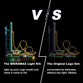 BRIKSMAX Led Lighting Kit for LEGO-10303 Loop Coaster - Compatible with Lego Creator Icons Building Blocks Model- Not Include The Lego Set