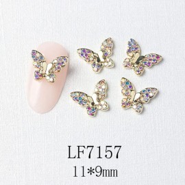 22 Pcs 3D Butterfly Nail Charms Crystals Diamonds Rhinestones, Crystals Diamonds Large Rhinestones Bow for Nail Art Beauty Design Decoration Craft Jewelry DIY