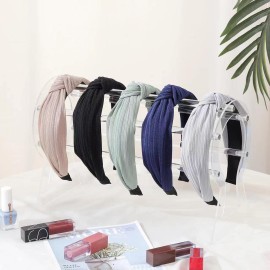 LOVNFC Womens Headbands, 5Pcs Knotted Head Bands No Slip Fashion for women Girls (Mixed Color) LOVNFC Womens Headbands, 5Pcs Knotted Head Bands No Slip Fashion for women Girls (Mixed Color)