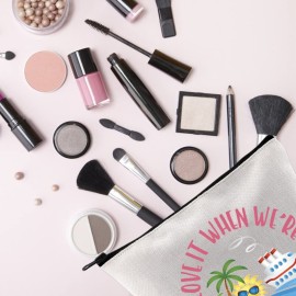 Cruise Vacation Gift I Love It When Were Cruising Together Cruise Ship Themed Zipper Pouch Makeup Bag (Cruising together)