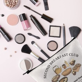 TSOTMO Movie Inspired Merch But What About Second Breakfast Club Zipper Pouch Makeup Bag (Second breakfast)