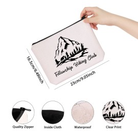 TSOTMO Movie Inspired Merch Fellowship Hiking Club Funny Hiking Gift for Movie Fans Zipper Pouch Makeup Bag(Fellowship Hiking)