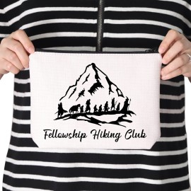 TSOTMO Movie Inspired Merch Fellowship Hiking Club Funny Hiking Gift for Movie Fans Zipper Pouch Makeup Bag(Fellowship Hiking)
