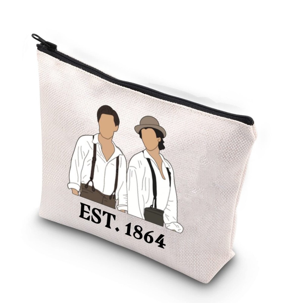 TSOTMO Salvatore Brothers Established 1864 Vampire Fans Gift Stefan and Damon Zipper Pouch Makeup Bag (Brother 1864) TSOTMO Salvatore Brothers Established 1864 Vampire Fans Gift Stefan and Damon Zipper Pouch Makeup Bag (Brother 1864)