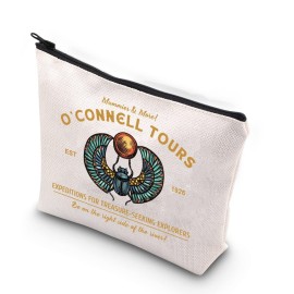 TSOTMO Horror Movie Merch Movie Inspired Gift O Connell Tours EST 1926 Zipper Pouch Makeup Bag (& More)