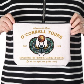 TSOTMO Horror Movie Merch Movie Inspired Gift O Connell Tours EST 1926 Zipper Pouch Makeup Bag (& More)