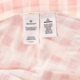 HonestBaby Unisex-Baby Fitted Crib Sheets Set Standard Mattress, 100% Organic Cotton Baby Boys, Girls, Neutral, 1 Pack - Tutu Cute, One Size