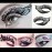 Temporary Eye Tattoo Makeup Transfer Stickers - 20pcs / 10 Pairs - Party Lace Stickers for Face