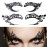 Temporary Eye Tattoo Makeup Transfer Stickers - 20pcs / 10 Pairs - Party Lace Stickers for Face