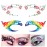 Temporary Eye Tattoo Makeup Transfer Stickers - 20pcs / 10 Pairs - Party Lace Stickers for Face