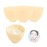 FERCAISH 4Pcs Diy Face Mask Mixing Bowl, Microwavable Silicone Facial Mud Bowl Cosmetic Beauty Tool for Home Salon (Yellow)