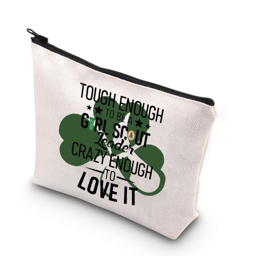 Leader Gift Tough Enough To Be A Leader Crazy Enough To Love It Zipper Pouch Makeup Bag (Tough Leader)