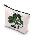 Leader Gift Tough Enough To Be A Leader Crazy Enough To Love It Zipper Pouch Makeup Bag (Tough Leader)