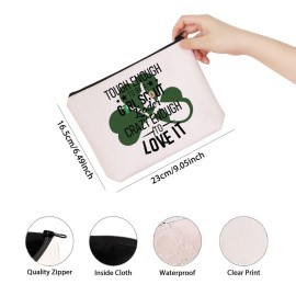 Leader Gift Tough Enough To Be A Leader Crazy Enough To Love It Zipper Pouch Makeup Bag (Tough Leader)