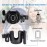 supregear Universal Cup and Phone Holder, 360 Degree Rotation 2-in-1 Parent Cup Holder Water Bottle Holder Phone Holder for Stroller Walker Bike, Black and Tool Free