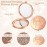 Roowest 16Pcs Bridesmaid Gifts Set Compact Mirrors and Scrunchies Set Proposal Compact Pocket Diamond Makeup Mirrors with Hair Scrunchies for Wedding Bachelorette Bride Shower Party Gifts(Rose Gold)