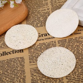 50 Pcs Natural Loofah Sponge Face Body Exfoliator Scrubber Cleansing Pads for Face &Body