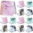 Cindeer 20 Pcs Compact Mirror Bulk Small Purse Portable Pocket Hand Double Sided Magnifying Makeup Mirror Square with 2X 1x Magnification for Girls Woman Mother Travel
