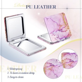 Cindeer 20 Pcs Compact Mirror Bulk Small Purse Portable Pocket Hand Double Sided Magnifying Makeup Mirror Square with 2X 1x Magnification for Girls Woman Mother Travel
