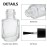 ZENFUN 50 Pack 5 ml Empty Nail Polish Bottles with Brush Cap, Clear Nail Polish Containers with 6 Funnel in Bulk, Glass Refillable Nail Bottles for Nail Art, Samples