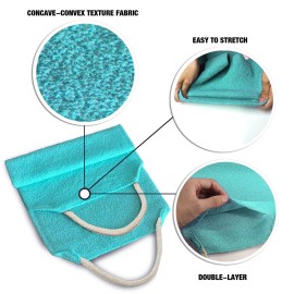 Evridwear Exfoliating Back Scrubber with Handles Two Sides for Body Shower Deep Cleans Skin Massages Invigorating Blood Circulation Men Women One Size (Angel Blue) Evridwear Exfoliating Back Scrubber with Handles Two Sides for Body Shower Deep Cleans Skin Massages Invigorating Blood Circulation Men Women One Size (Angel Blue)
